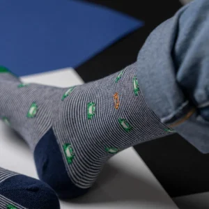 BILLYBELT Chaussettes en coton peigné Animaux - Grenouille>Homme Chaussettes Fantaisie