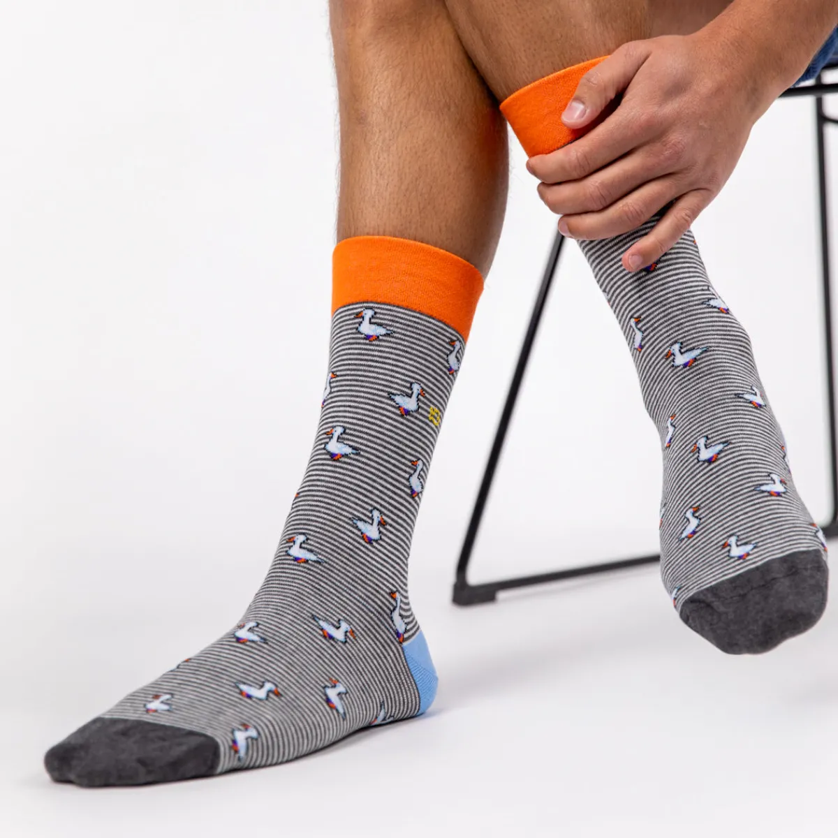 chaussettes_en_coton_peign_animaux__oie_0.webp BILLYBELT Chaussettes en coton peigné Animaux ->Homme Chaussettes Fantaisie