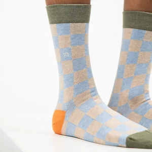 BILLYBELT Chaussettes en coton peigné Carreaux ->Homme Chaussettes Fantaisie