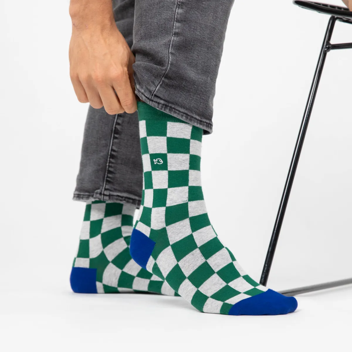 chaussettes_en_coton_peign_carreaux__silverstone_0.webp BILLYBELT Chaussettes en coton peigné Carreaux ->Homme Chaussettes Fantaisie