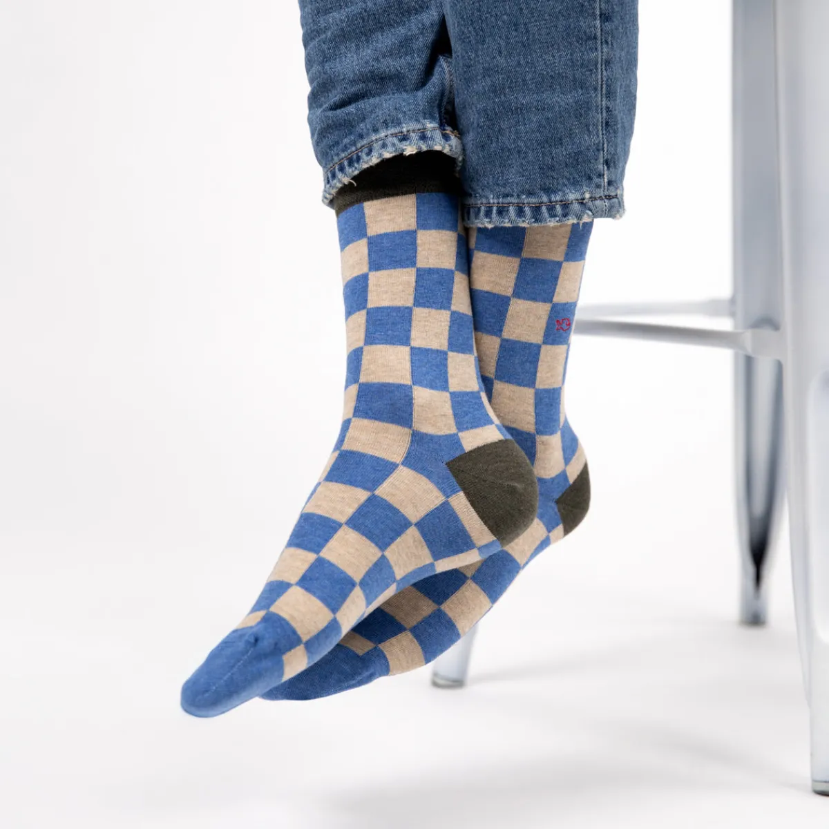 chaussettes_en_coton_peign_carreaux__spa_0.webp BILLYBELT Chaussettes en coton peigné Carreaux ->Homme Chaussettes Fantaisie