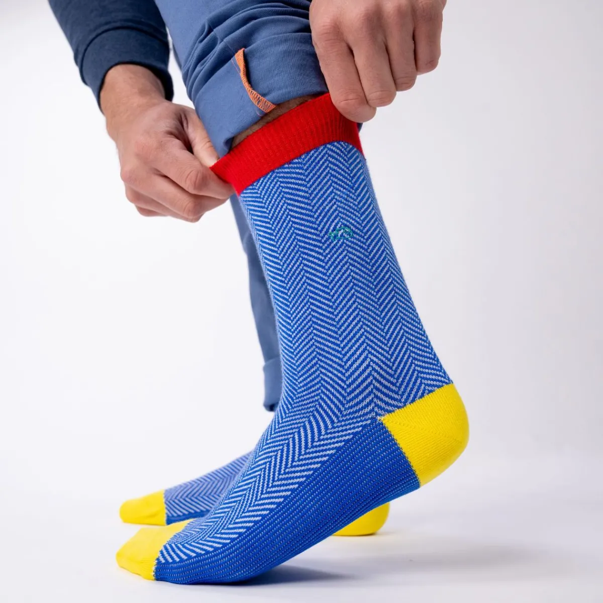 chaussettes_en_coton_peign_chevrons__danoise_0.webp BILLYBELT Chaussettes en coton peigné Chevrons ->Homme Chaussettes Fantaisie