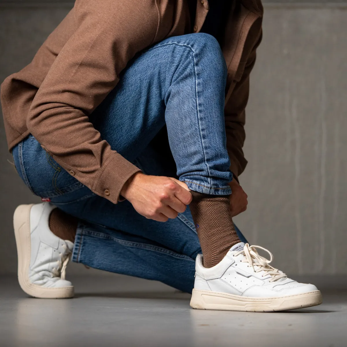 chaussettes_en_coton_peign_chevrons__marmotte_2.webp BILLYBELT Chaussettes en coton peigné Chevrons ->Homme Chaussettes Fantaisie