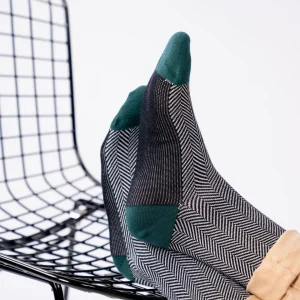 BILLYBELT Chaussettes en coton peigné Chevrons ->Homme Chaussettes Fantaisie