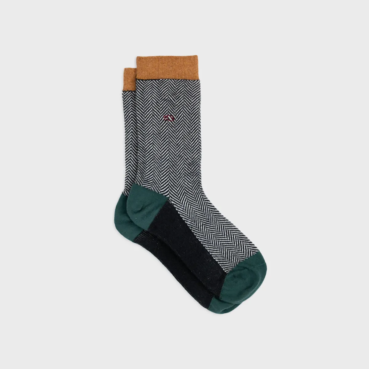 chaussettes_en_coton_peign_chevrons__sherwood_1.webp BILLYBELT Chaussettes en coton peigné Chevrons ->Homme Chaussettes Fantaisie