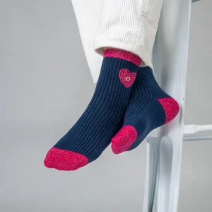 BILLYBELT Chaussettes en coton peigné Coeur ->Femme Chaussettes Fantaisie