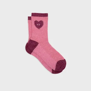 BILLYBELT Chaussettes en coton peigné Coeur ->Femme Chaussettes Fantaisie