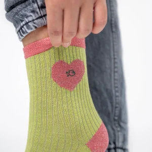 BILLYBELT Chaussettes en coton peigné Coeur ->Femme Chaussettes Fantaisie