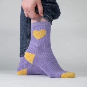 BILLYBELT Chaussettes en coton peigné Coeur ->Femme Chaussettes Fantaisie