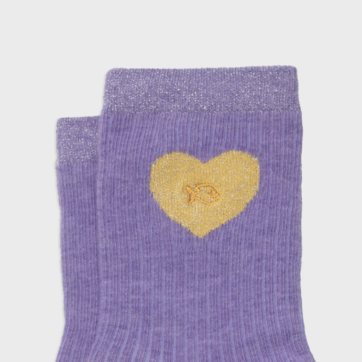 chaussettes_en_coton_peign_coeur__violet_et_jaune_3.webp BILLYBELT Chaussettes en coton peigné Coeur ->Femme Chaussettes Fantaisie