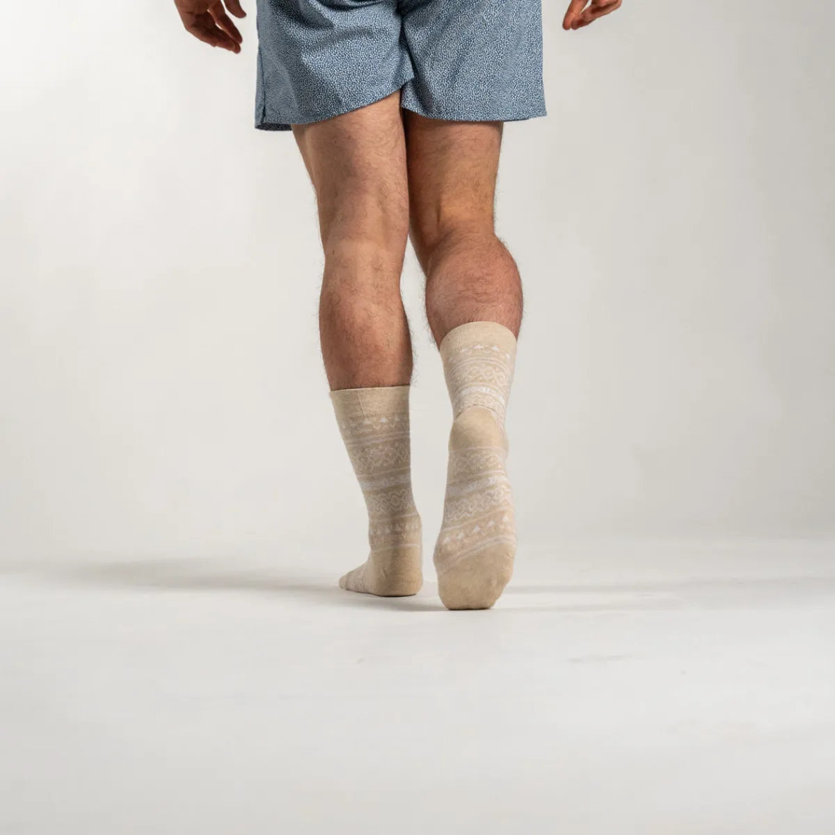 chaussettes_en_coton_peign_jacquard__beige_2.webp BILLYBELT Chaussettes en coton peigné Jacquard ->Homme Chaussettes Fantaisie
