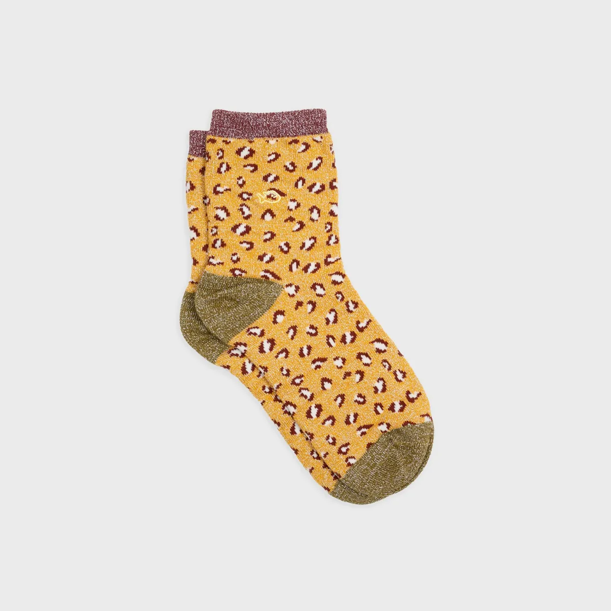 chaussettes_en_coton_peign_lopard__jaune_1.webp BILLYBELT Chaussettes en coton peigné Léopard ->Femme Chaussettes Fantaisie