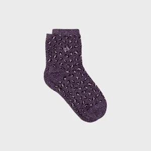BILLYBELT Chaussettes en coton peigné Léopard ->Femme Chaussettes Fantaisie