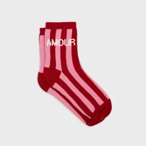 BILLYBELT Chaussettes en coton peigné Rayées ->Femme Chaussettes Fantaisie