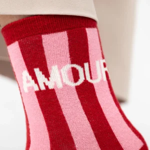 BILLYBELT Chaussettes en coton peigné Rayées ->Femme Chaussettes Fantaisie