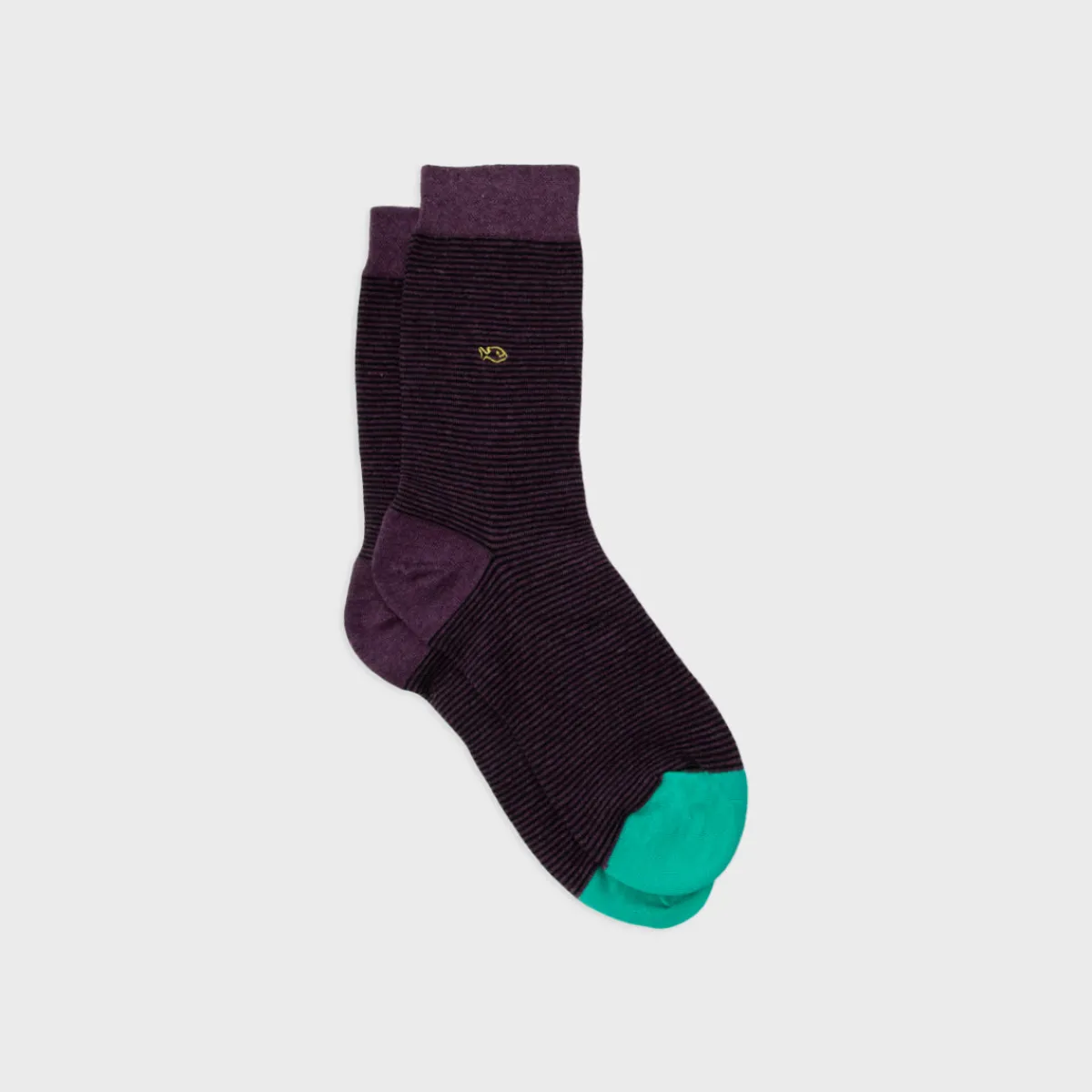 chaussettes_en_coton_peign_rayes__amthyste_1.webp BILLYBELT Chaussettes en coton peigné Rayées - Améthyste>Homme Chaussettes Fantaisie