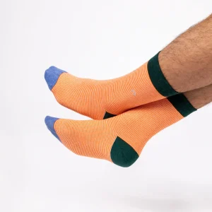 BILLYBELT Chaussettes en coton peigné Rayées - Audacieuse>Homme Chaussettes Fantaisie