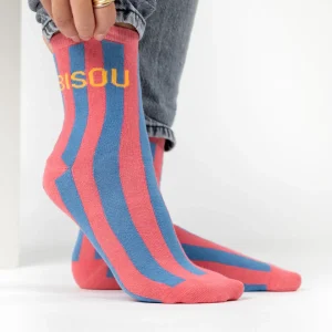 BILLYBELT Chaussettes en coton peigné Rayées ->Femme Chaussettes Fantaisie