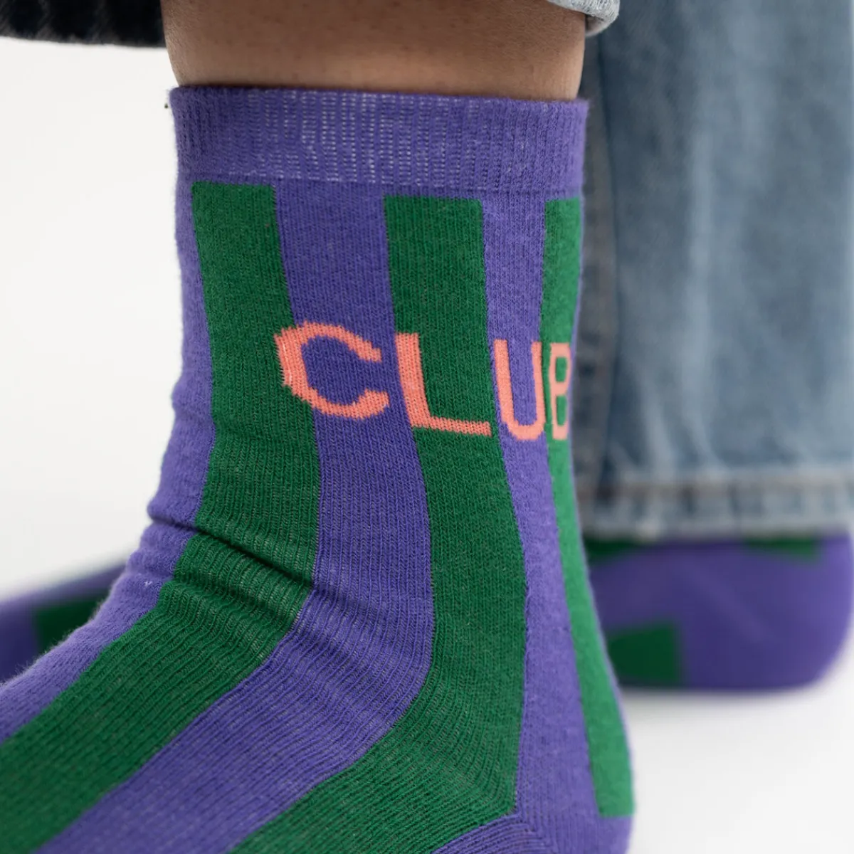 chaussettes_en_coton_peign_rayes__club_2.webp BILLYBELT Chaussettes en coton peigné Rayées ->Femme Chaussettes Fantaisie
