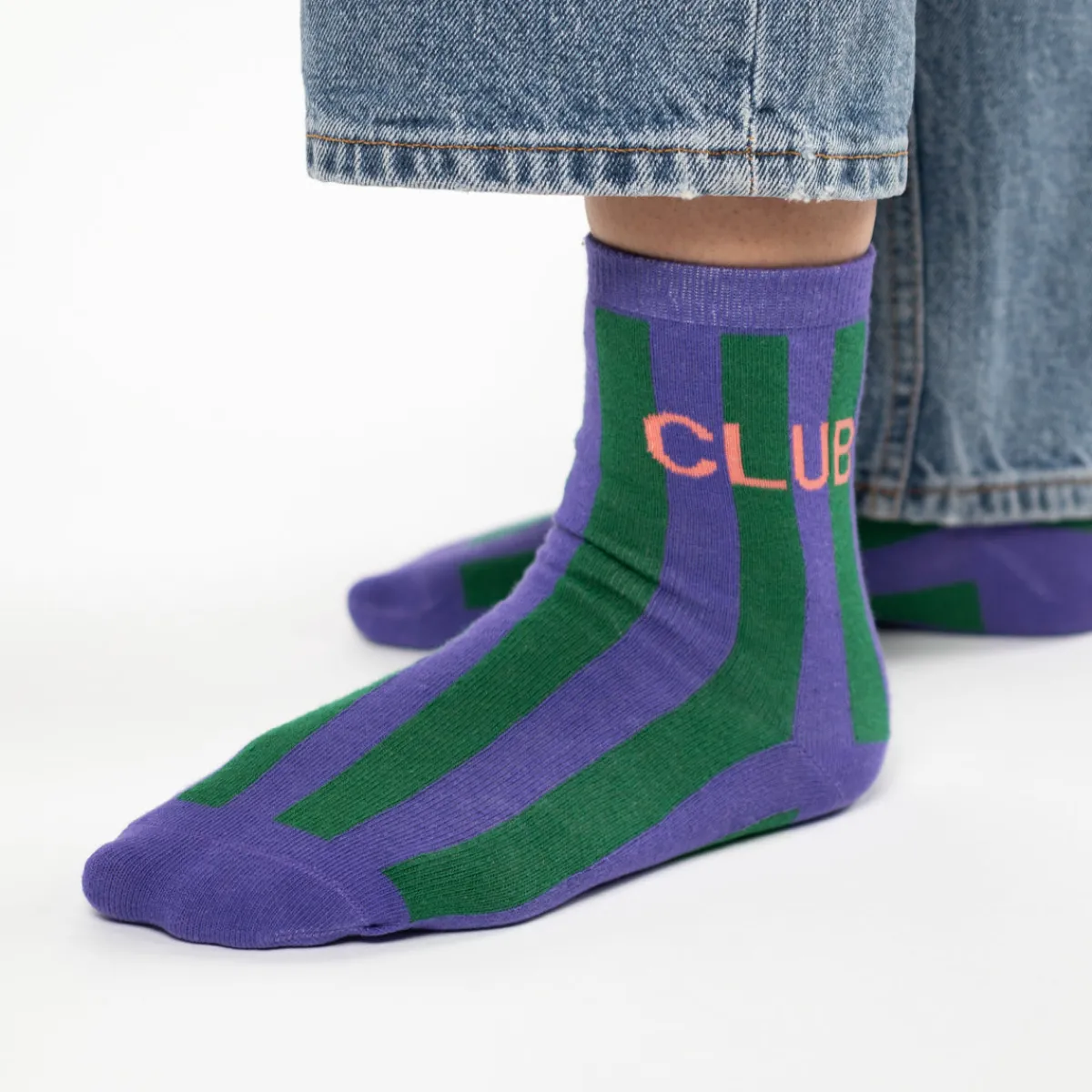 chaussettes_en_coton_peign_rayes__club_3.webp BILLYBELT Chaussettes en coton peigné Rayées ->Femme Chaussettes Fantaisie