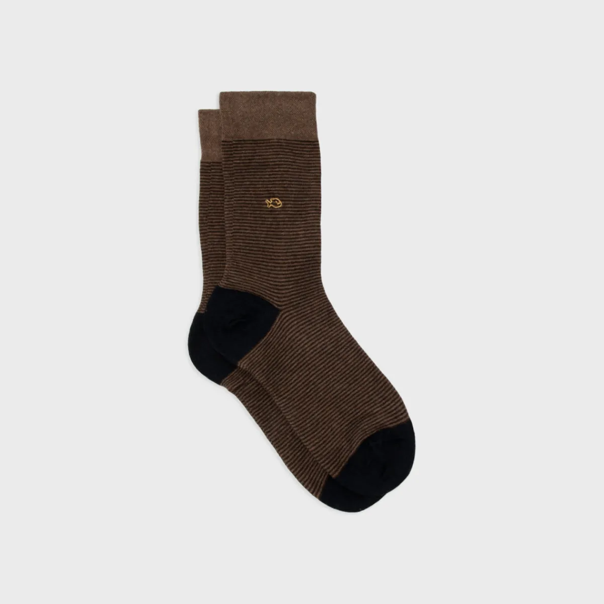 chaussettes_en_coton_peign_rayes__hazelnut_1.webp BILLYBELT Chaussettes en coton peigné Rayées - Hazelnut>Homme Chaussettes Fantaisie