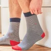 BILLYBELT Chaussettes en coton peigné Rayées - La 33>Homme Chaussettes Fantaisie