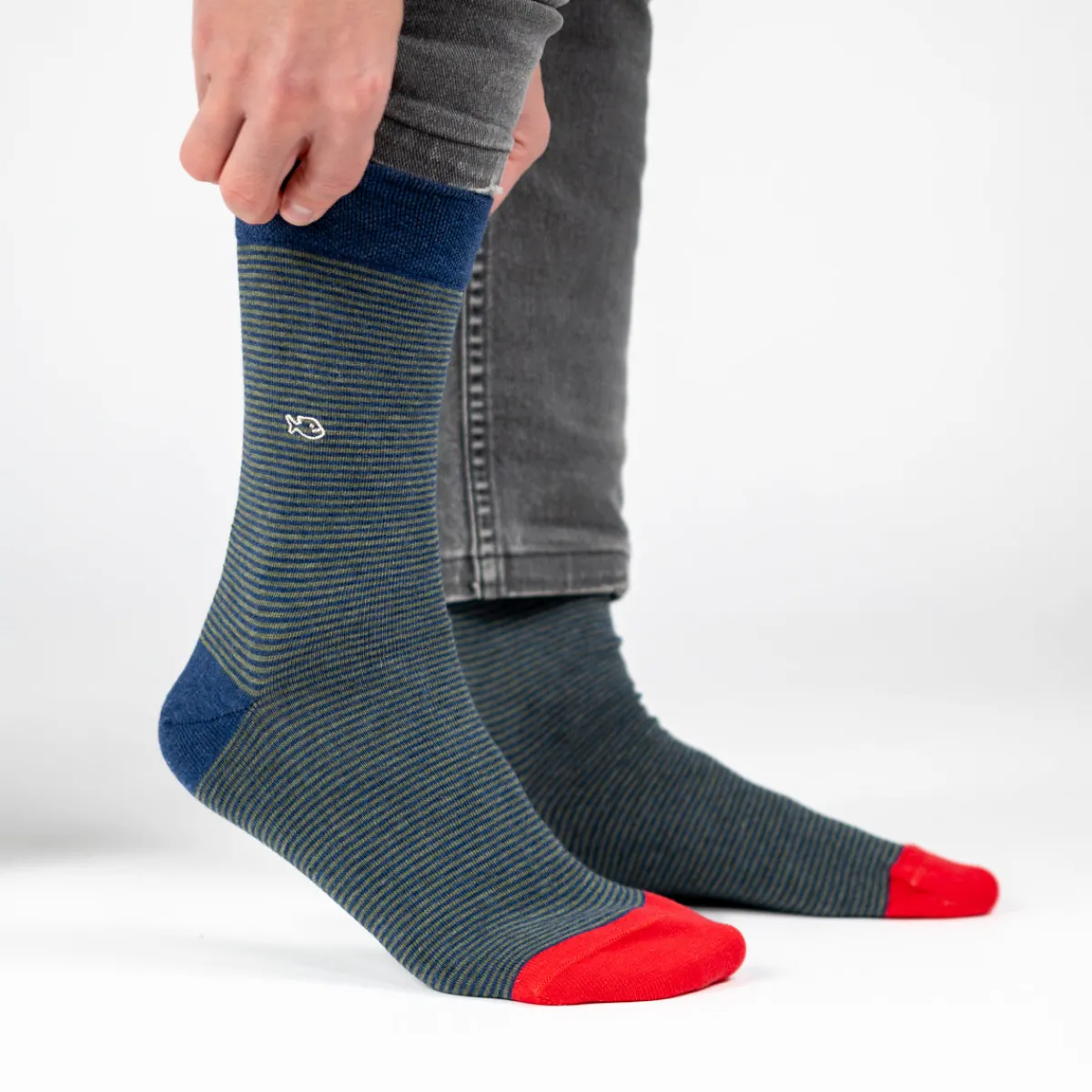 chaussettes_en_coton_peign_rayes__lgante_3.webp BILLYBELT Chaussettes en coton peigné Rayées - Élégante>Homme Chaussettes Fantaisie