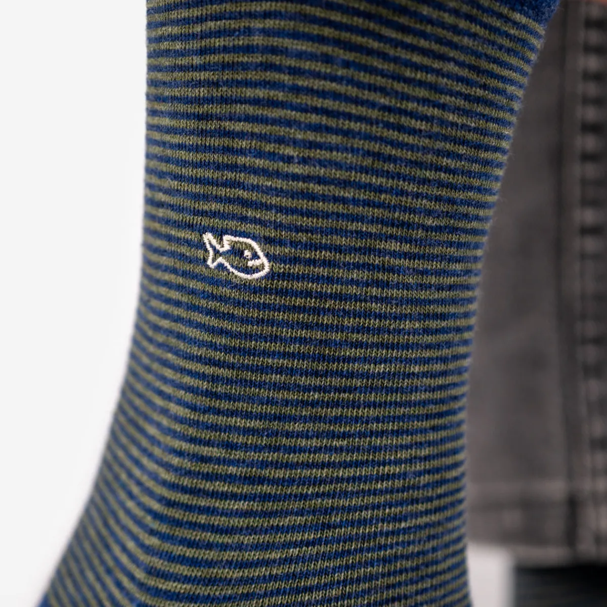 chaussettes_en_coton_peign_rayes__lgante_4.webp BILLYBELT Chaussettes en coton peigné Rayées - Élégante>Homme Chaussettes Fantaisie