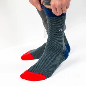 BILLYBELT Chaussettes en coton peigné Rayées - Élégante>Homme Chaussettes Fantaisie