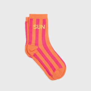 BILLYBELT Chaussettes en coton peigné Rayées ->Femme Chaussettes Fantaisie