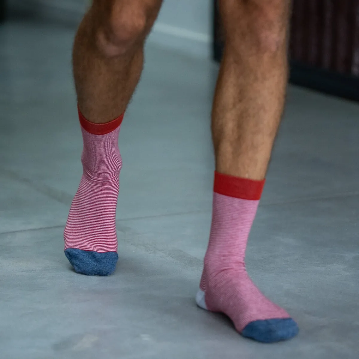 chaussettes_en_coton_peign_rayes__waldo_0.webp BILLYBELT Chaussettes en coton peigné Rayées - Waldo>Homme Chaussettes Fantaisie