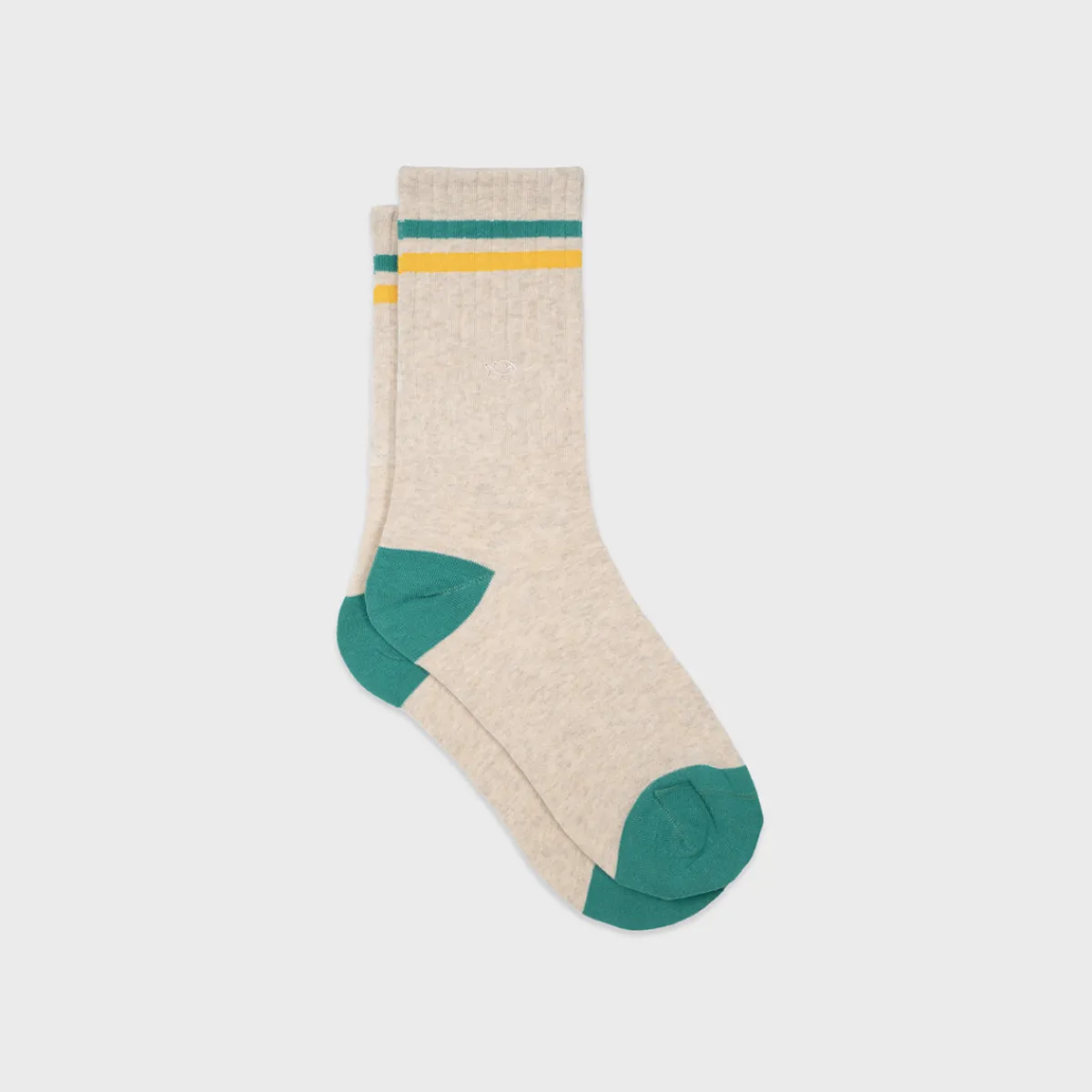 chaussettes_en_coton_peign_retro__beige_ray_vert_et_jaune_1.webp BILLYBELT Chaussettes en coton peigné Retro - Beige, rayé vert et jaune>Homme Chaussettes Fantaisie