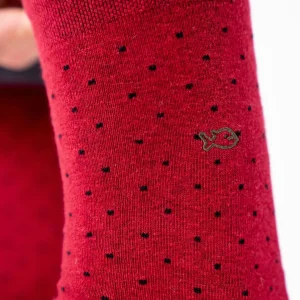 BILLYBELT Chaussettes en coton peigné Square - Paprika>Homme Chaussettes Fantaisie