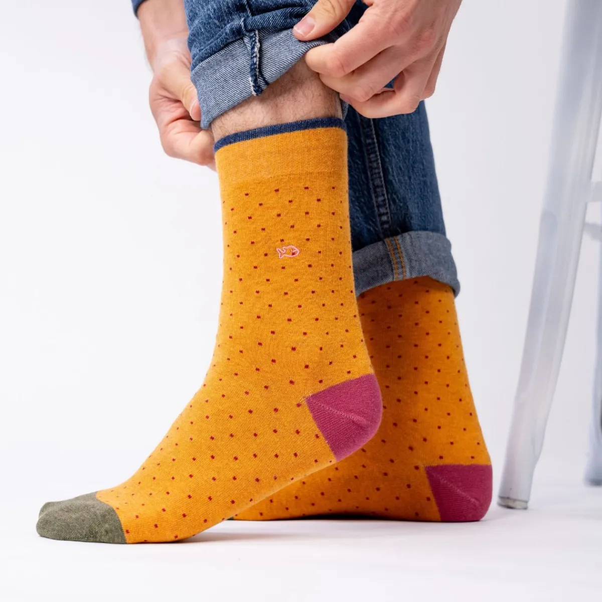 chaussettes_en_coton_peign_square__safran_0.webp BILLYBELT Chaussettes en coton peigné Square - Safran>Homme Chaussettes Fantaisie