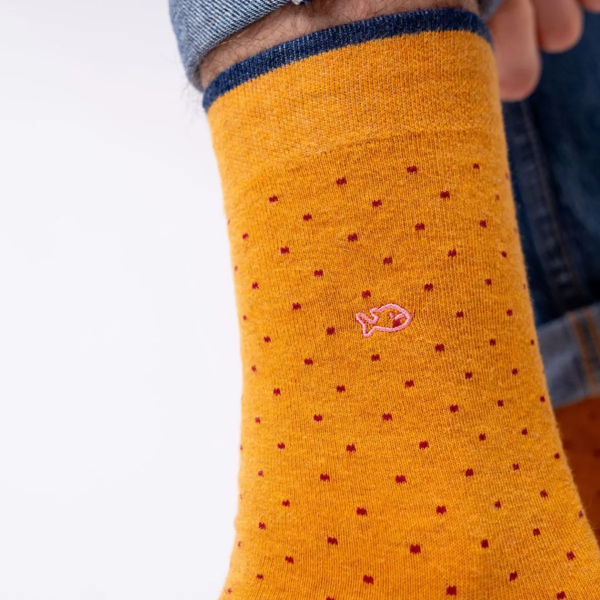 chaussettes_en_coton_peign_square__safran_3.webp BILLYBELT Chaussettes en coton peigné Square - Safran>Homme Chaussettes Fantaisie