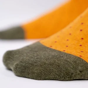 BILLYBELT Chaussettes en coton peigné Square - Safran>Homme Chaussettes Fantaisie