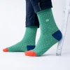 BILLYBELT Chaussettes en coton peigné Square - Wasabi>Homme Chaussettes Fantaisie