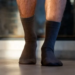 BILLYBELT Chaussettes en coton peigné Unies - Châtaigne>Homme Chaussettes Unies