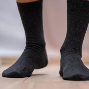 BILLYBELT Chaussettes en coton peigné Unies - Gris souris>Homme Chaussettes Unies