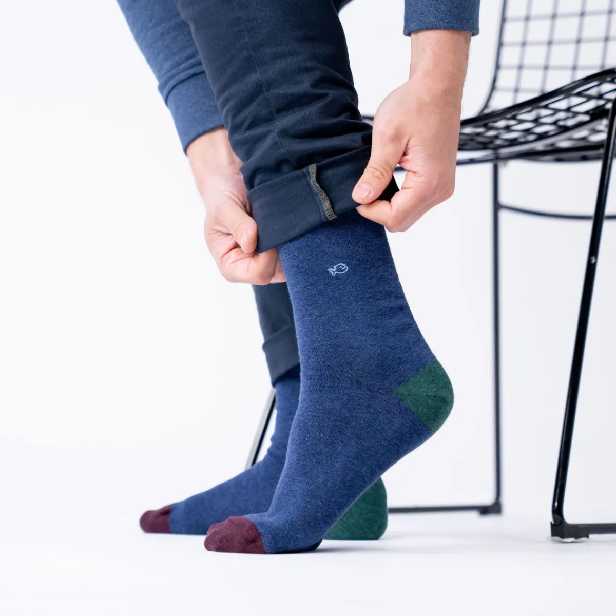 chaussettes_en_coton_peign_unies__marine_chin_0.webp BILLYBELT Chaussettes en coton peigné Unies - Marine chiné>Homme Chaussettes Unies