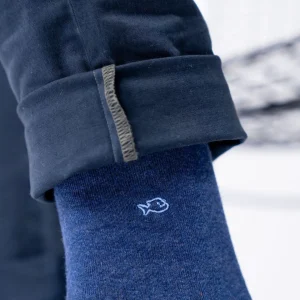 BILLYBELT Chaussettes en coton peigné Unies - Marine chiné>Homme Chaussettes Unies