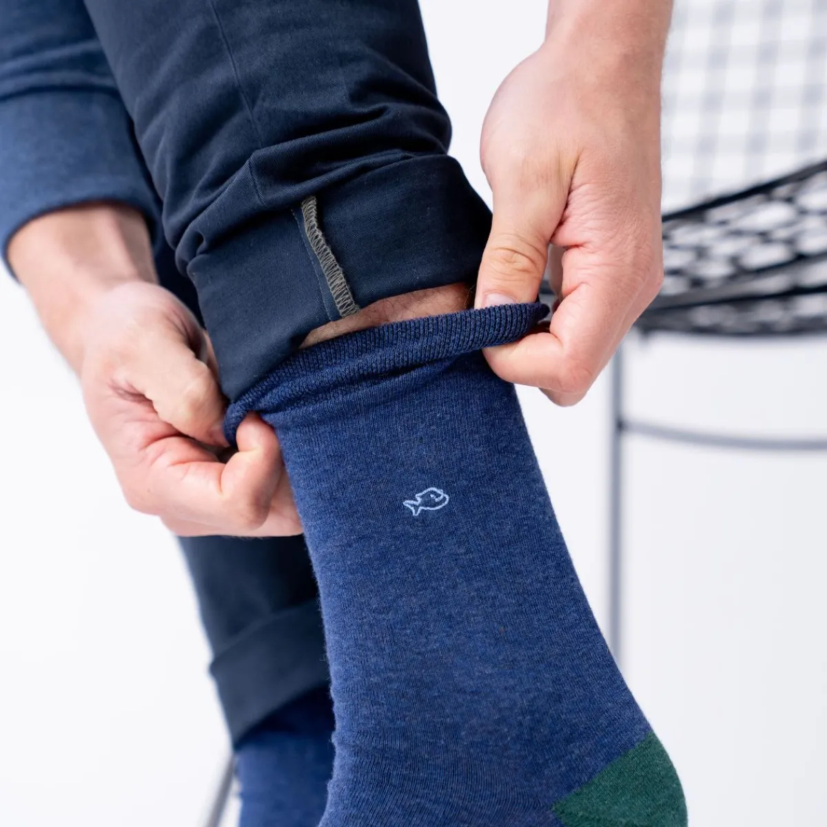 chaussettes_en_coton_peign_unies__marine_chin_3.webp BILLYBELT Chaussettes en coton peigné Unies - Marine chiné>Homme Chaussettes Unies
