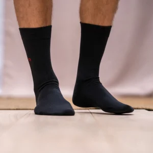BILLYBELT Chaussettes en coton peigné Unies - Noir réglisse>Homme Chaussettes Unies