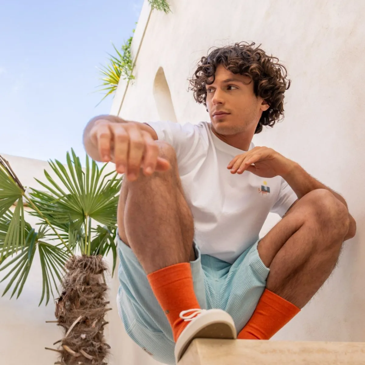 chaussettes_en_coton_peign_unies__orange_4.webp BILLYBELT Chaussettes en coton peigné Unies - Orange>Homme Chaussettes Unies