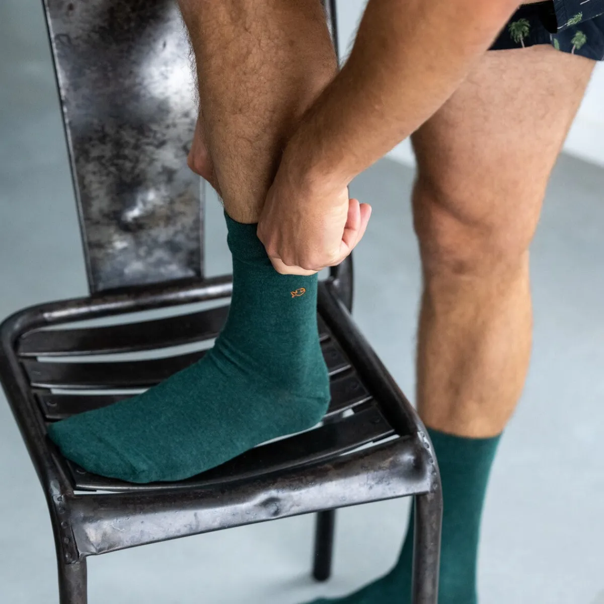 chaussettes_en_coton_peign_unies__vert_anglais_2.webp BILLYBELT Chaussettes en coton peigné Unies - Vert anglais>Homme Chaussettes Unies