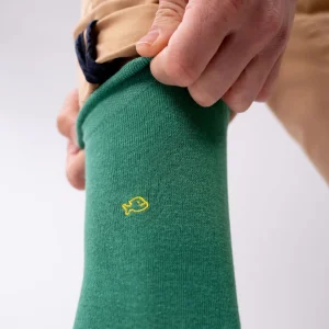 BILLYBELT Chaussettes en coton peigné Unies - Vert chiné>Homme Chaussettes Unies