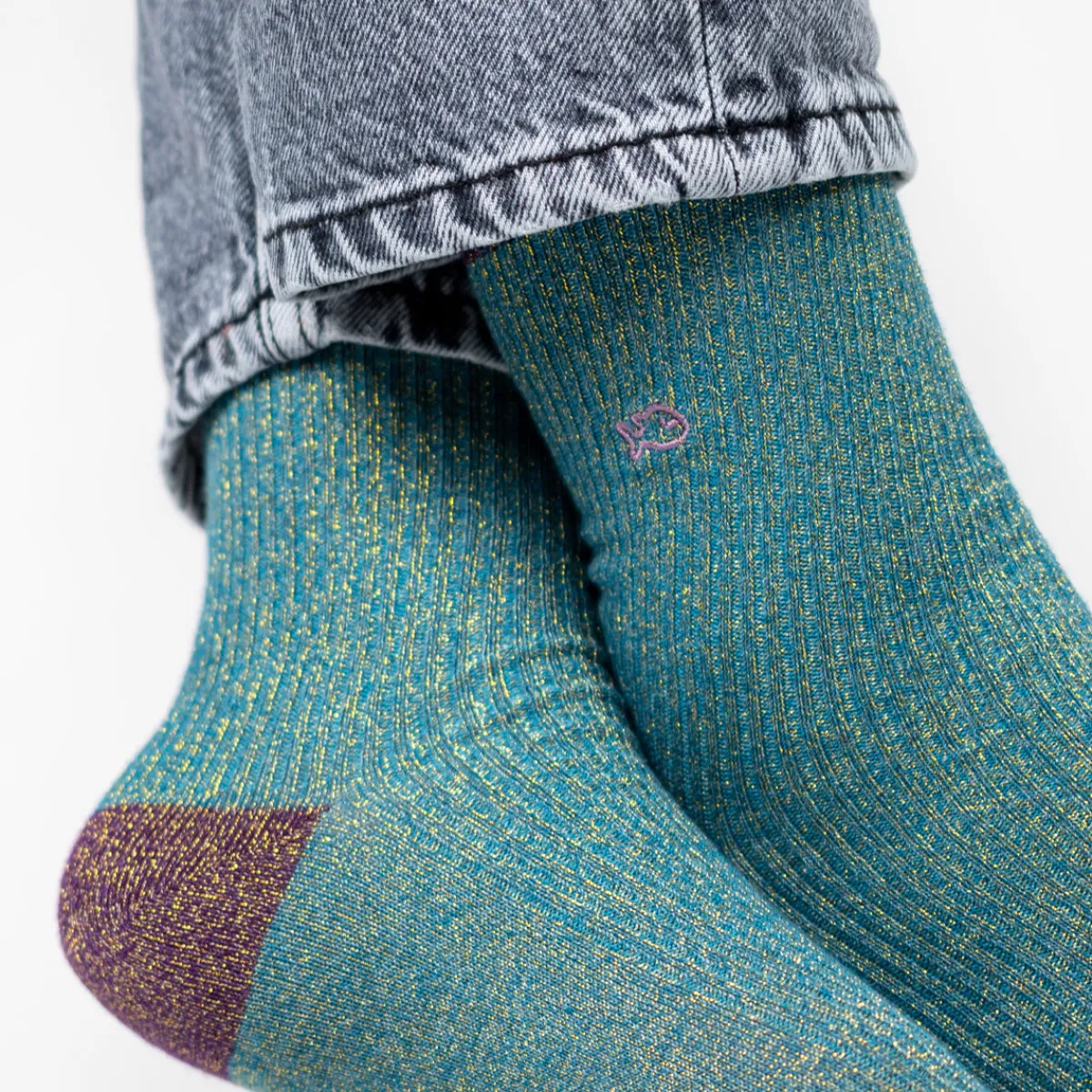 chaussettes_en_coton_peign_vintage__bleu_canard_2.webp BILLYBELT Chaussettes en coton peigné Vintage - Bleu canard>Femme Chaussettes Fantaisie