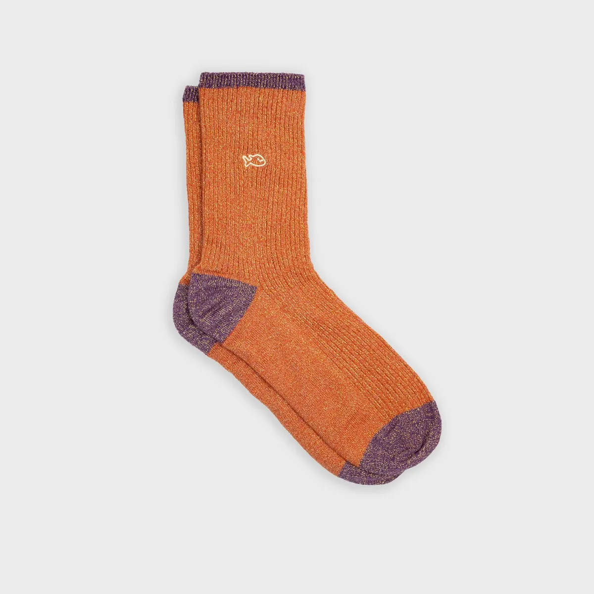 BILLYBELT Chaussettes en coton peigné Vintage - Brique>Femme Chaussettes Fantaisie