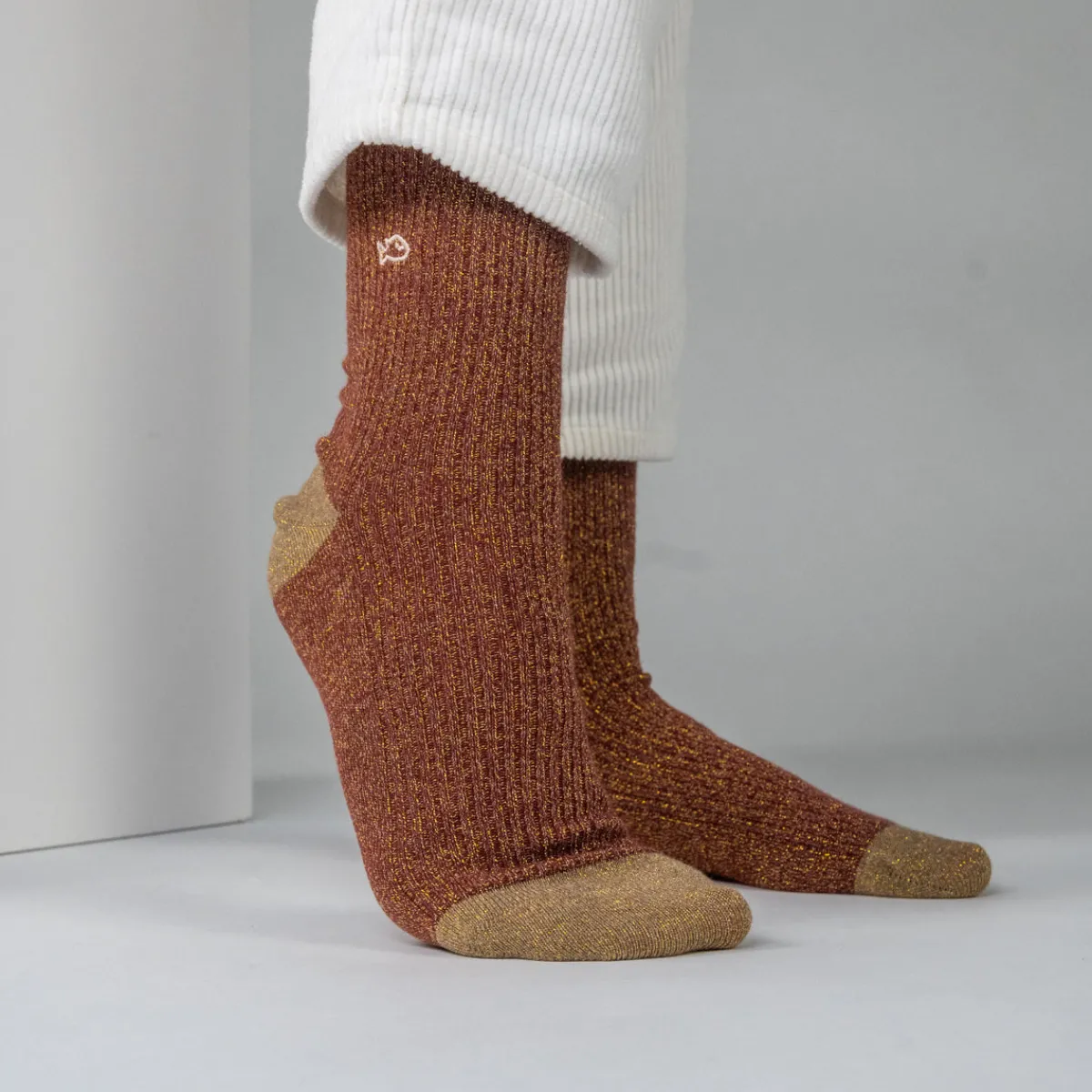 chaussettes_en_coton_peign_vintage__copper_0.webp BILLYBELT Chaussettes en coton peigné Vintage - Copper>Femme Chaussettes Fantaisie