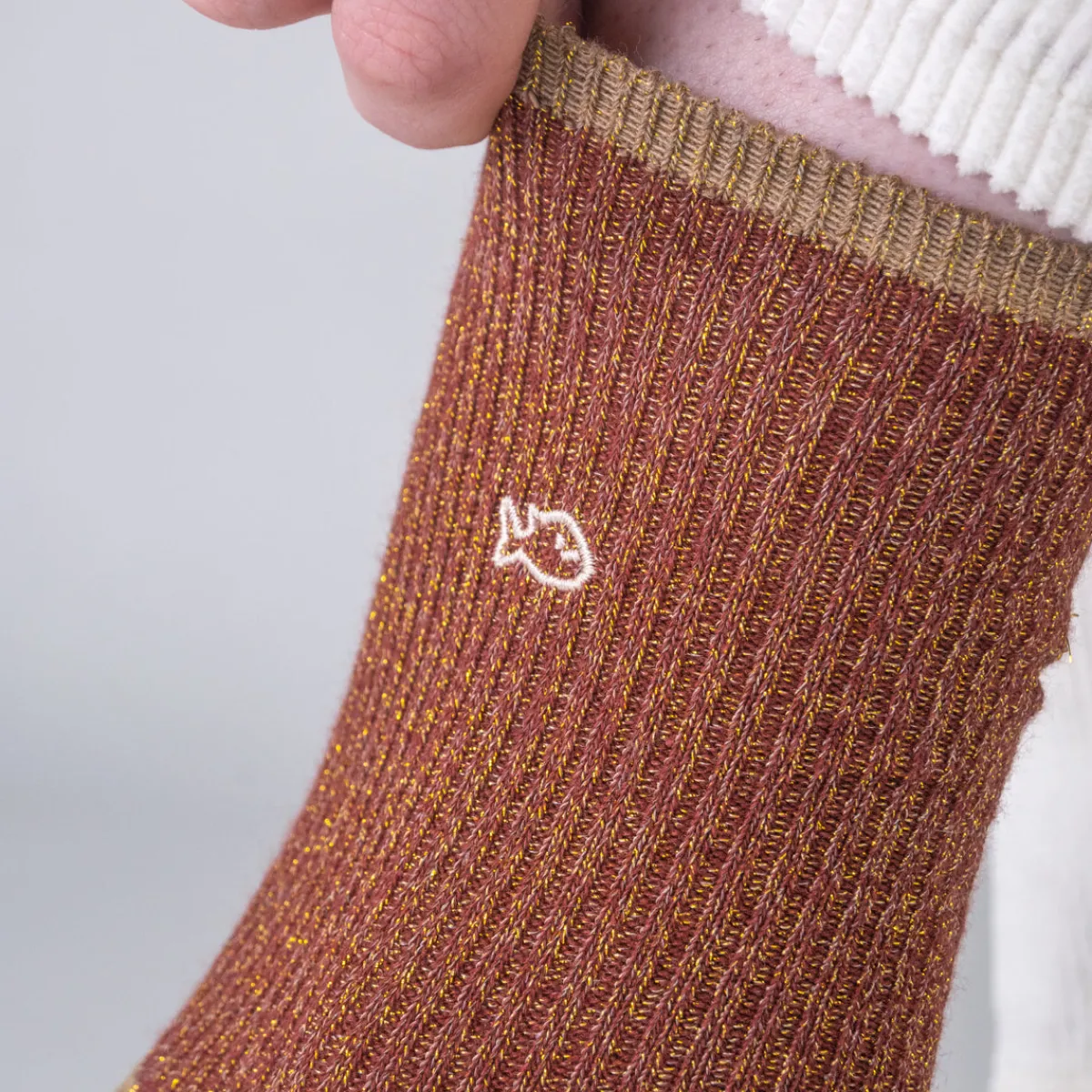 chaussettes_en_coton_peign_vintage__copper_2.webp BILLYBELT Chaussettes en coton peigné Vintage - Copper>Femme Chaussettes Fantaisie